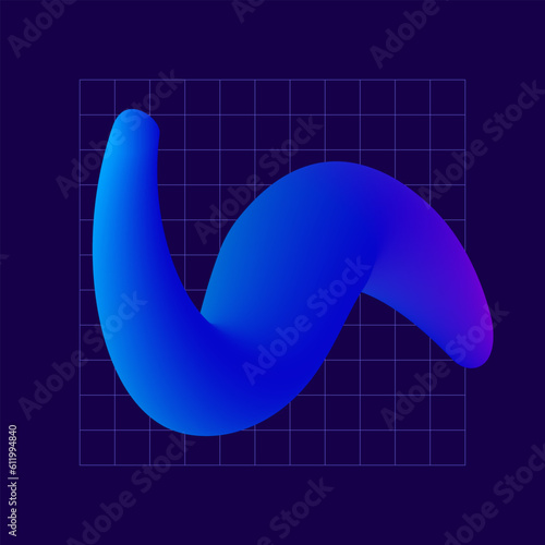 Abstract 3D Gradient Colorful Splash Vector Background 