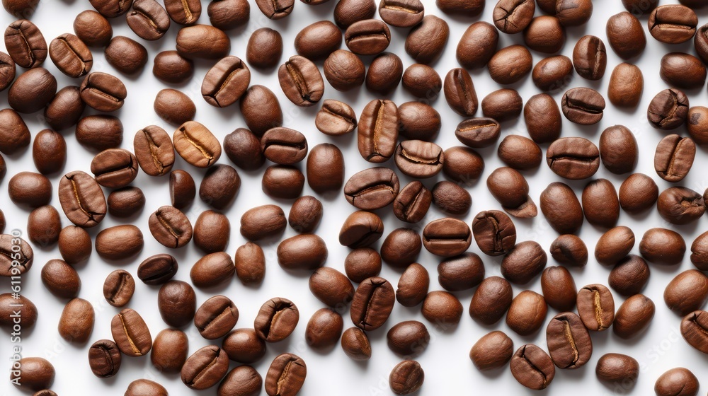 coffee beans in white background coffee beans in white background