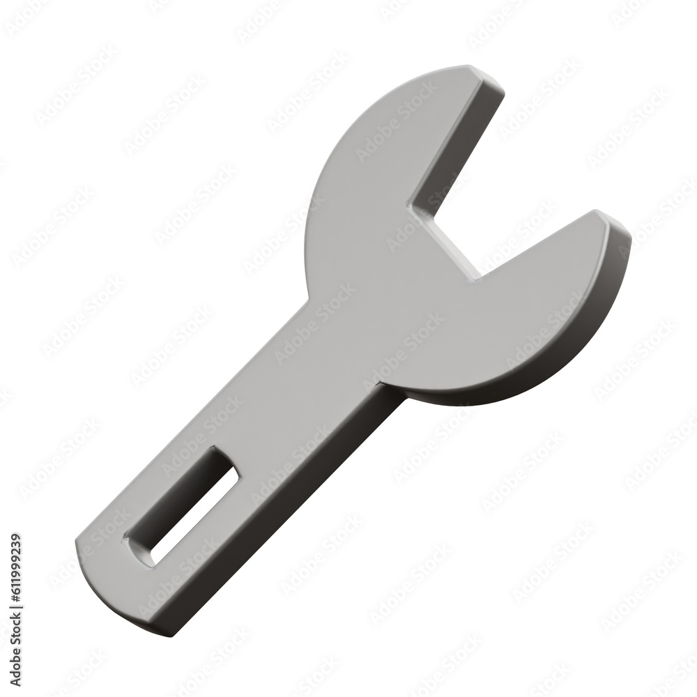 3D Wrench Illustration