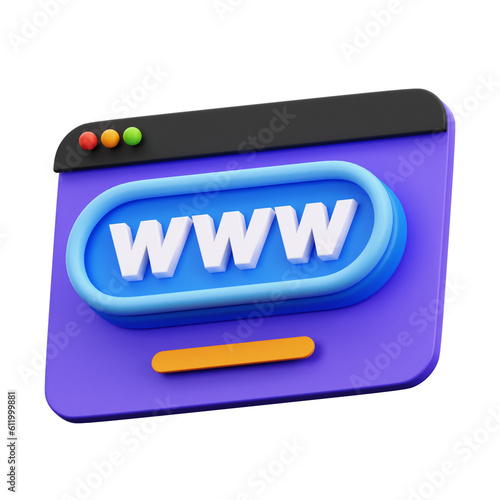 3D WWW User Interface Illustration