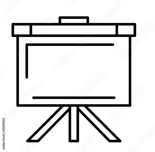 Cute whiteboard frame back to school cartoon outline icon	