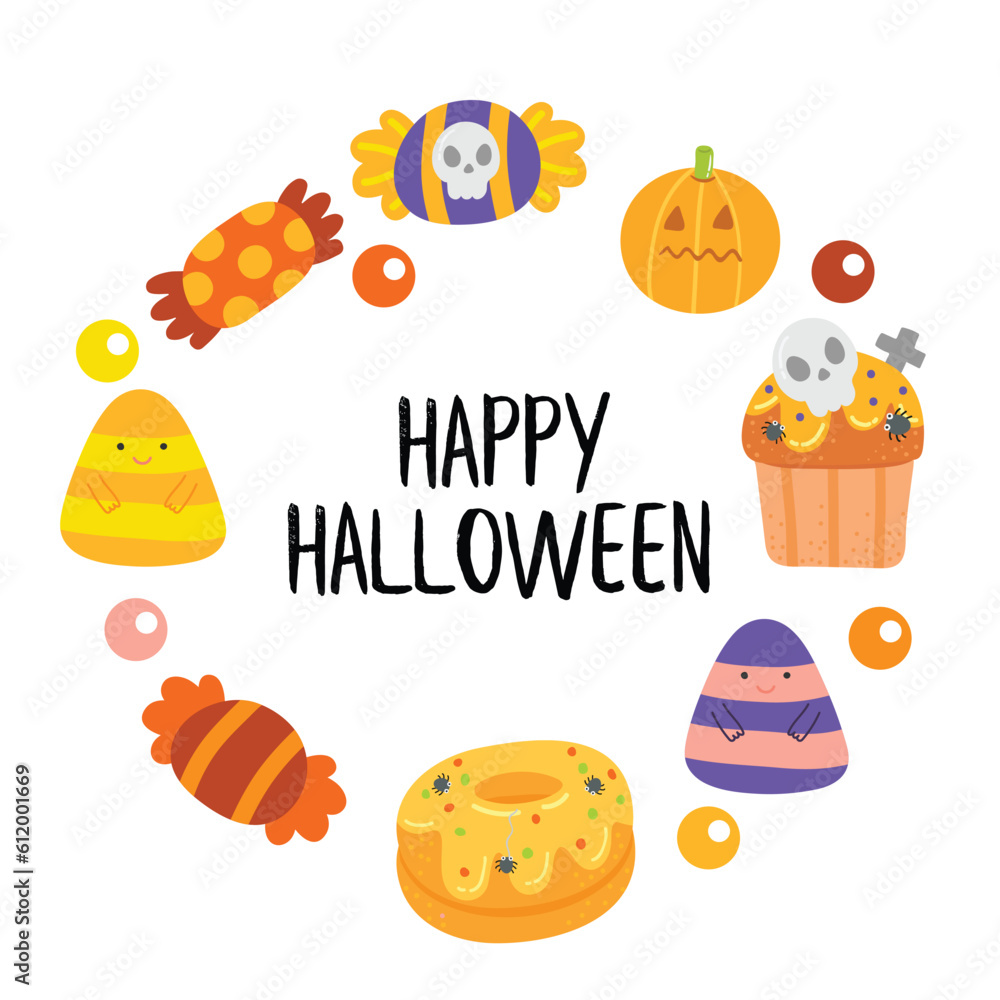 Fototapeta premium Cartoon Halloween.