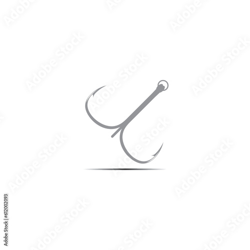 Bait Lure Fish Hook Jig for Fish Angler Sport Fishing logo design