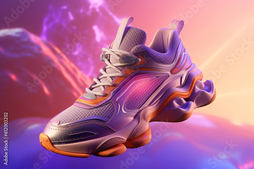 Sport shoes, super photo realistic background, generative ai illustration