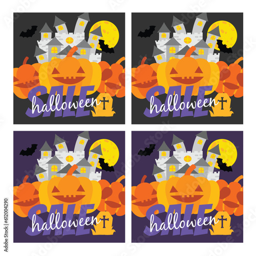 halloween banners set