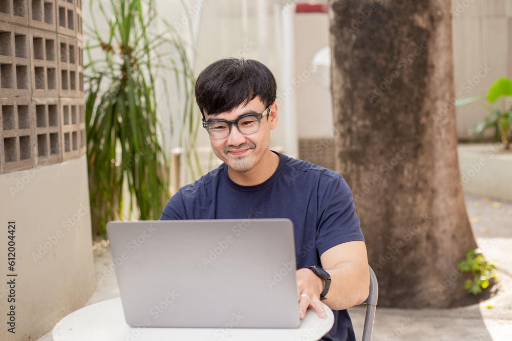 asian man work using computer hand typing laptop keyboard contact us.student study learning education online.adult professional people chatting search at office.concept for technology device business asian man work using computer hand typing laptop keyboard contact us.student study learning education online.adult professional people chatting search at office.concept for technology device business