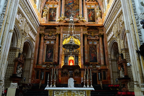 Mezquita de Cordoba central altar view, Andalucia, Spain