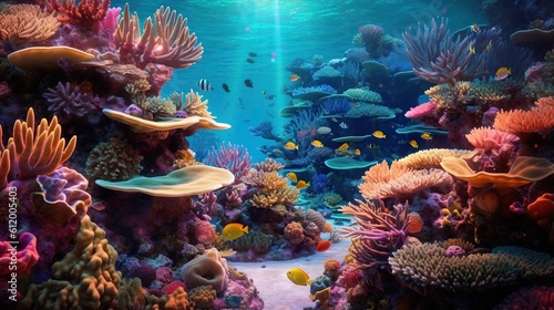 Colorful coral reef 