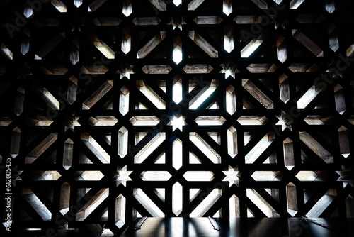 Filtering light through Cordoba Mezquita  Andalucia  Spain