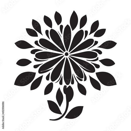 flower, leaf, flourish, tattoo, peony, art, illustration, black, decoration, design, floral, nature, vector, beautiful, artistic, border, classical, corner, deco, doodle, draw, elegant, elements, fash © Big Dream