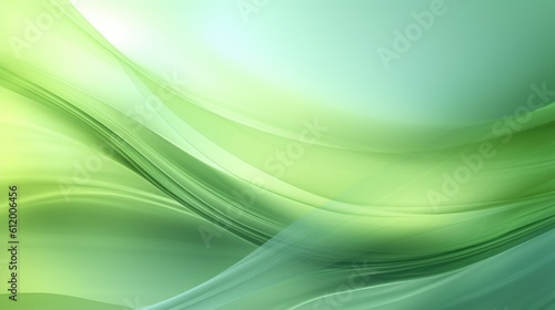 abstract green background with waves natural - generative AI