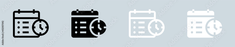 Timeline icon set in black and white. Plan signs vector illustration. Timeline icon set in black and white. Plan signs vector illustration.