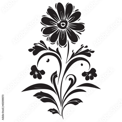 flower, leaf, flourish, tattoo, peony, art, illustration, black, decoration, design, floral, nature, vector, beautiful, artistic, border, classical, corner, deco, doodle, draw, elegant, elements, fash