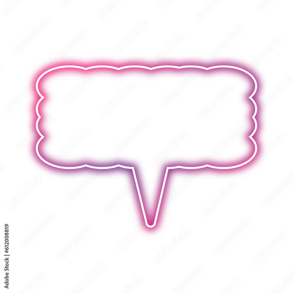 Pink speech bubble png. Neon chat bubble on transparent background. Pink speech bubble png. Neon chat bubble on transparent background.