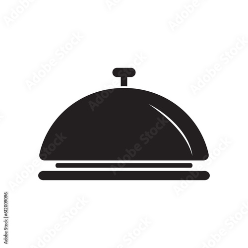 Reception bell line icon, outline vector sign, linear pictogram isolated on white. Help desk symbol, logo illustration