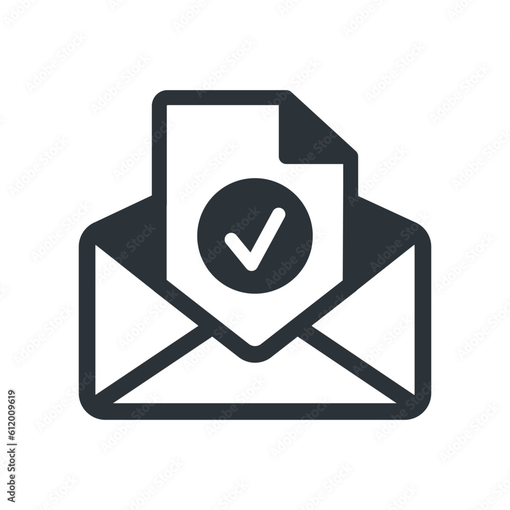 Email envelope icon vector line illustration. received mail, email or letter. send mail, email or letter Email envelope icon vector line illustration. received mail, email or letter. send mail, email or letter
