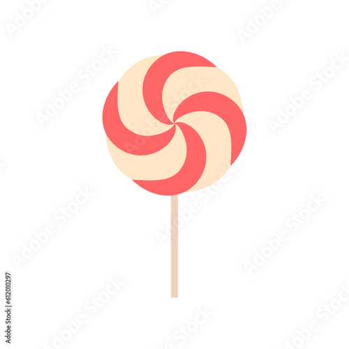 lollipop candy vector. flat design illustration