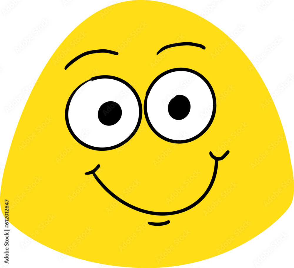 emoticon or emoji yellow feeling counfused smile