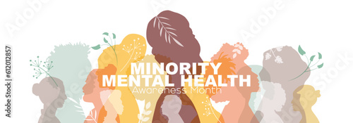 Minority Mental Health Awareness Month banner.