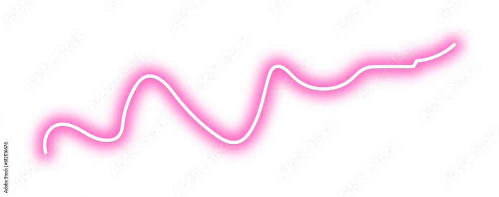 Neon pink line png. Shiny abstract shape on transparent background. Neon pink line png. Shiny abstract shape on transparent background.
