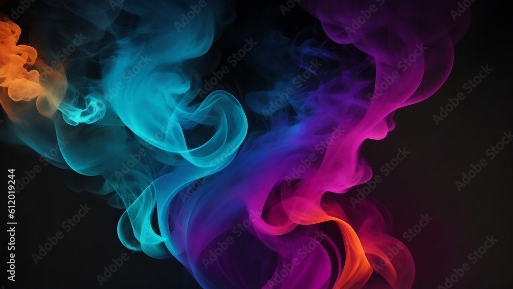 Abstract Smoke Background Generative AI Abstract Smoke Background Generative AI