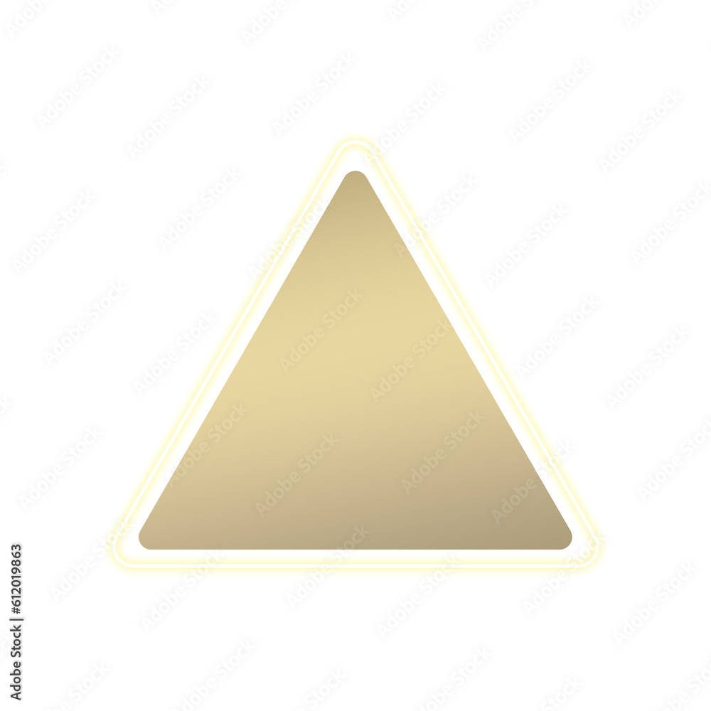 gold banner triangle light line frame neon gold banner triangle light line frame neon