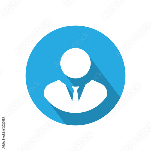 Employee avatar profile photo icon vector. Default businessman image