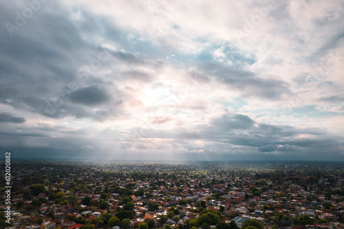 clouds over the city