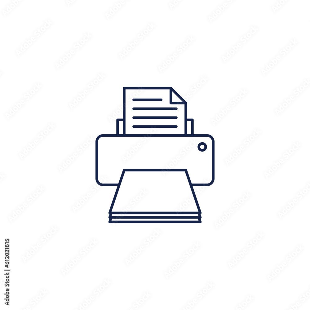 Simple Printer Icon Vector Template Simple Printer Icon Vector Template