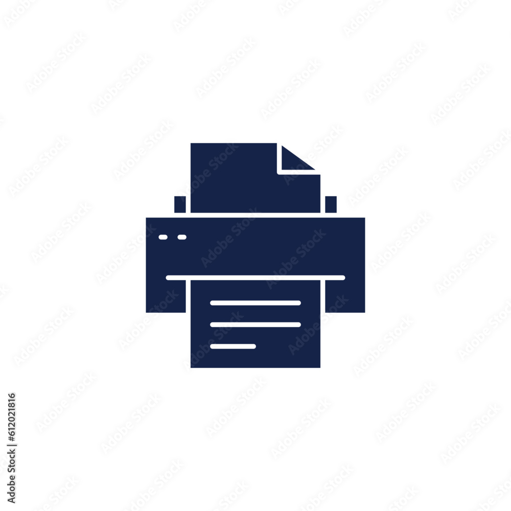 Simple Printer Icon Vector Template Simple Printer Icon Vector Template