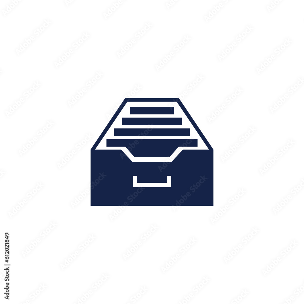 File Cabinet Icon Vector Template File Cabinet Icon Vector Template
