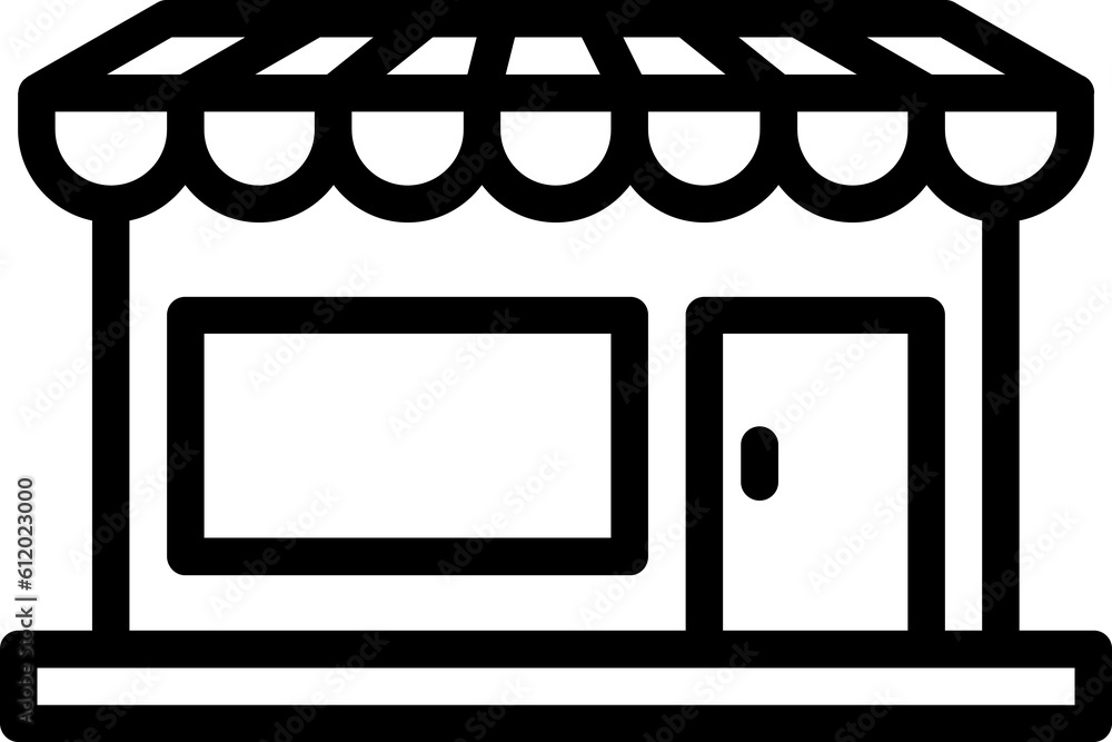 vector icon shop building outline style. Pixel perfect. editable stroke vector icon shop building outline style. Pixel perfect. editable stroke