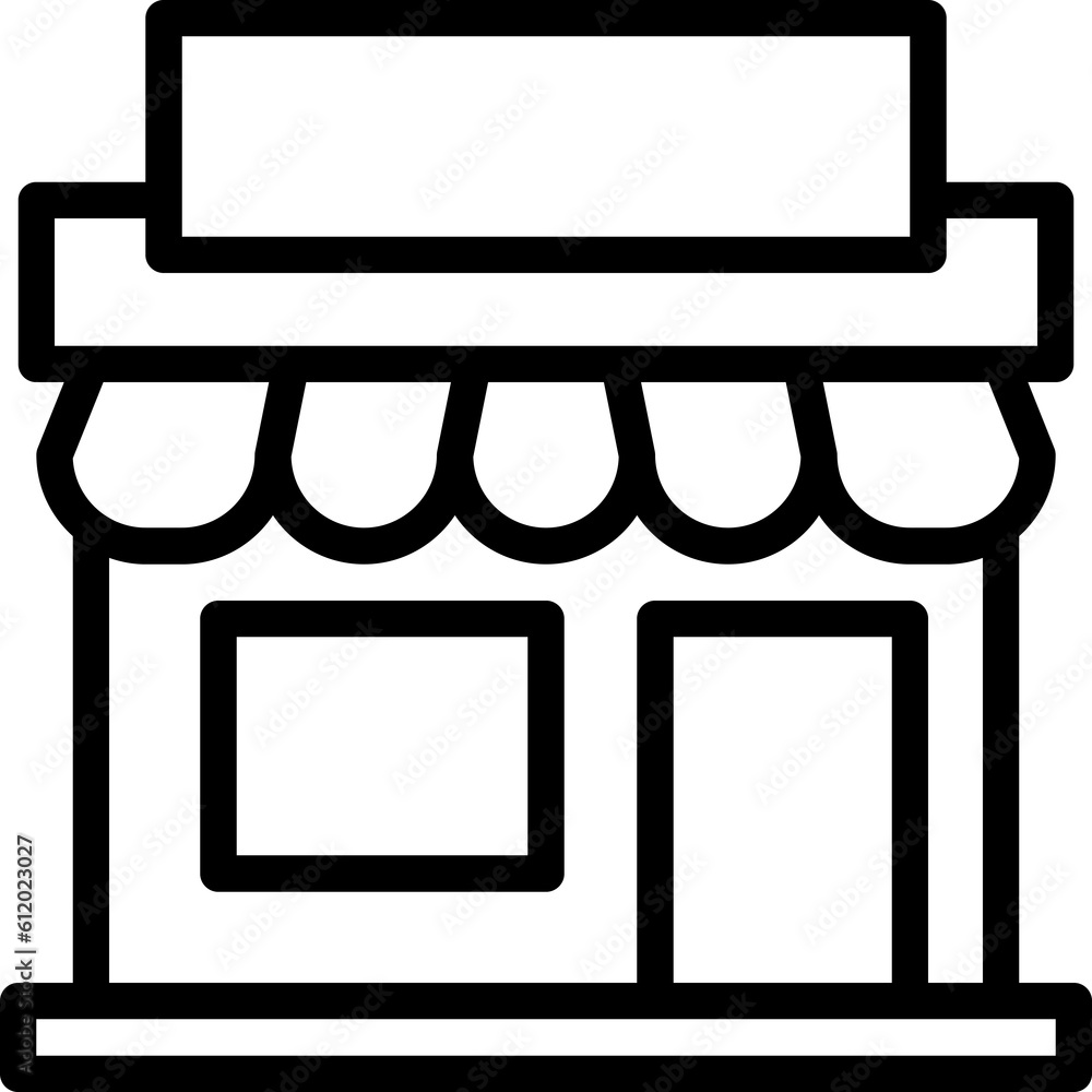 vector icon shop building outline style. Pixel perfect. editable stroke vector icon shop building outline style. Pixel perfect. editable stroke