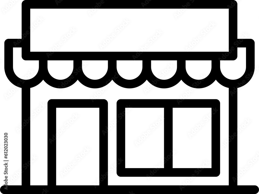 vector icon shop building outline style. Pixel perfect. editable stroke vector icon shop building outline style. Pixel perfect. editable stroke