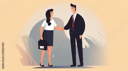 people meeting, handshake, agreement, business, deal, welcome, smile, AI