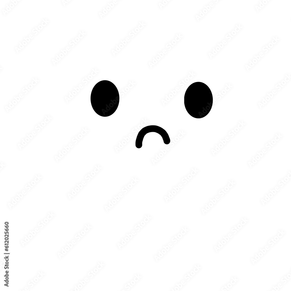 cute sad ghost clipart