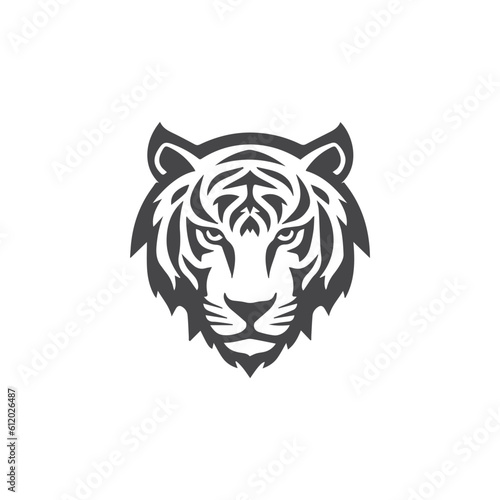 Tiger head vector logo design, icon , illustration