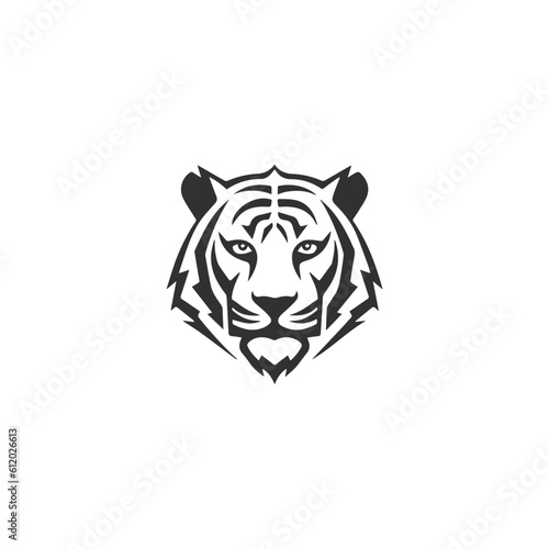 Fototapeta Naklejka Na Ścianę i Meble -  Tiger head vector logo design, icon , illustration