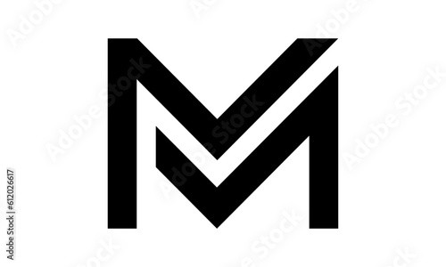 Abstract Initial Letter M Logo