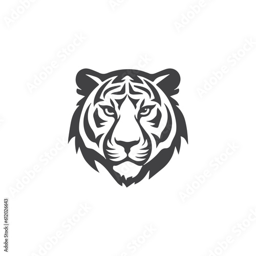 Fototapeta Naklejka Na Ścianę i Meble -  Tiger head vector logo design, icon , illustration