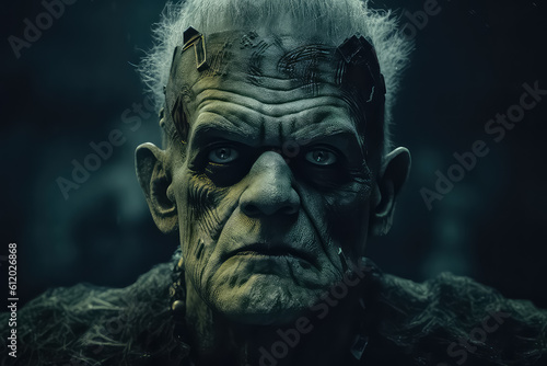 close-up portrait of a mystical monster, AI