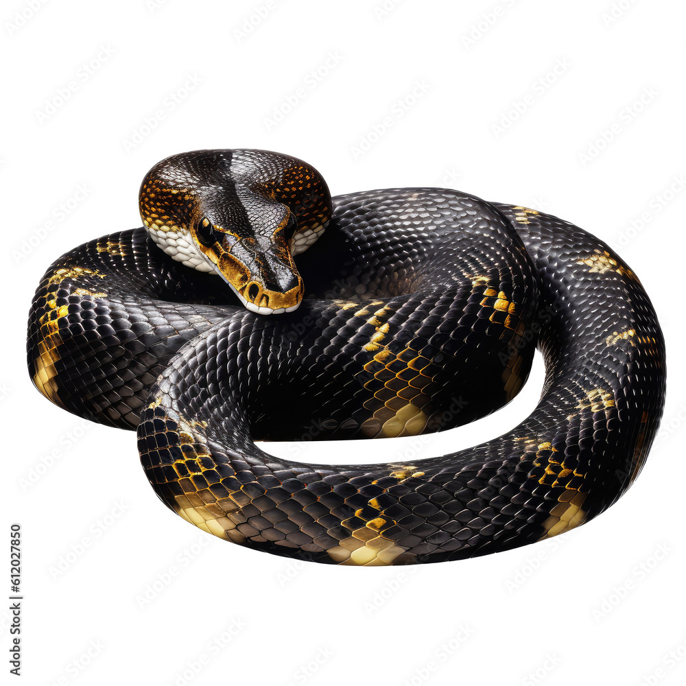 Obraz premium viper snake looking isolated on white