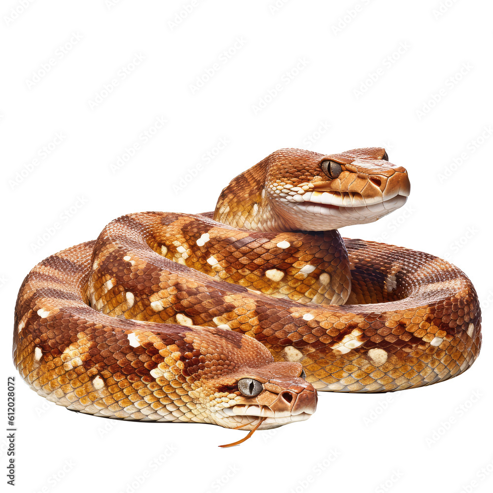 Obraz premium viper snake looking isolated on white