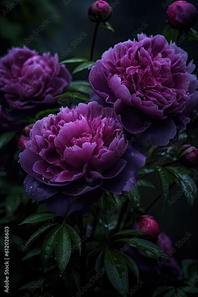 Pink and purple hydrangea. AI generated art illustration. Pink and purple hydrangea. AI generated art illustration.