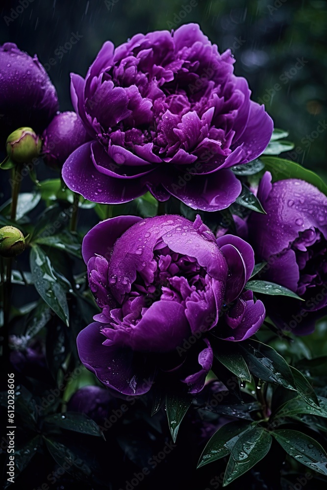 Pink and purple hydrangea. AI generated art illustration. Pink and purple hydrangea. AI generated art illustration.