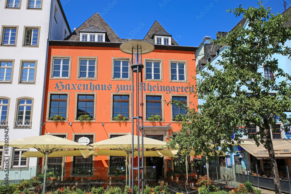 Cologne (Köln, Buttermarkt, Haxenhaus zum Rheingarten), Germany - June ...