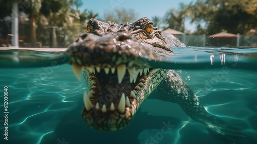 Crocodile Alligator in water