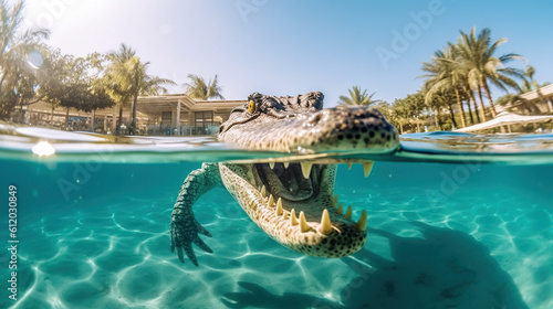 Crocodile Alligator in water