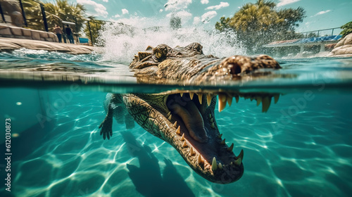 Crocodile Alligator in water