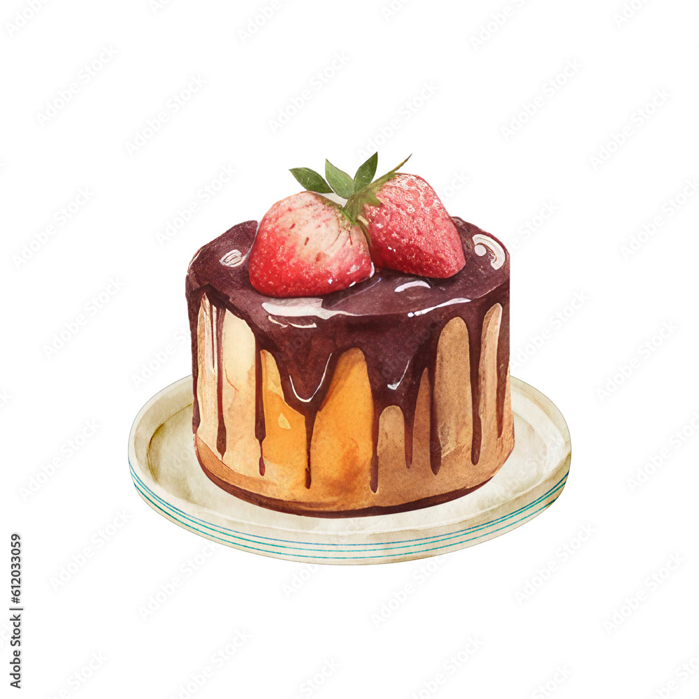 chocolate cake with strawberry chocolate cake with strawberry
